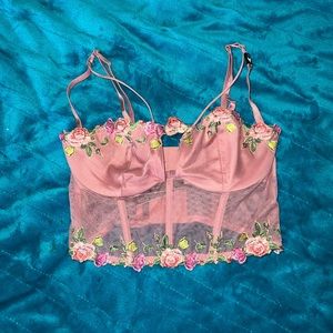 NWT Victoria’s Secret Fairy Embroidered Bra Top